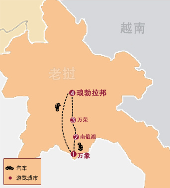 6天 老挝万象、万荣、琅勃拉邦经典之旅