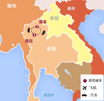 泰国清迈、清莱7天6晚高尔夫之旅（五场球）