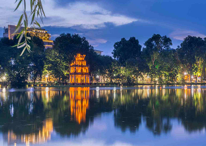 还剑湖夜景