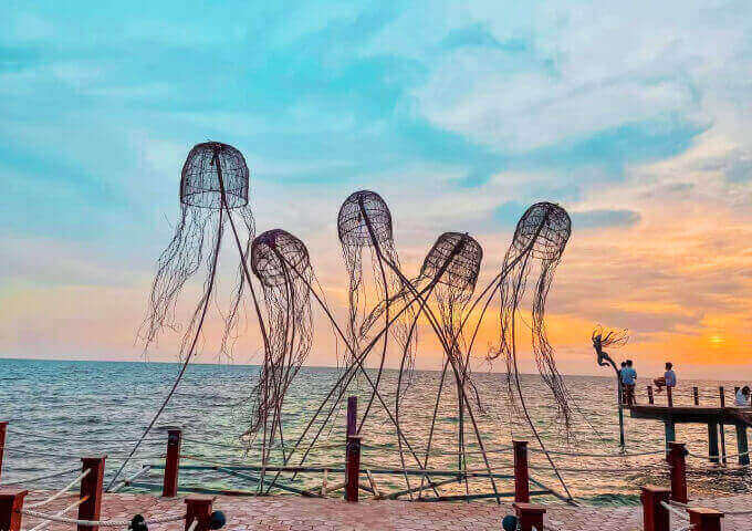 日落海滩