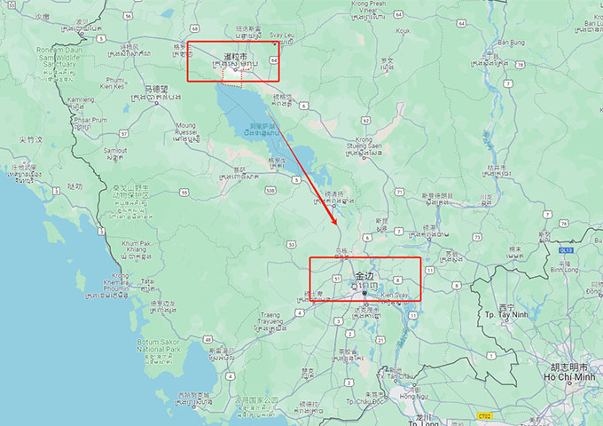 柬埔寨地图