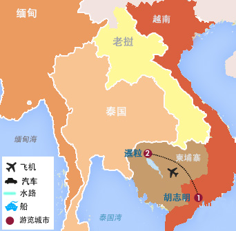 越南、柬埔寨8天7晚高尔夫豪华之旅（五场球）
